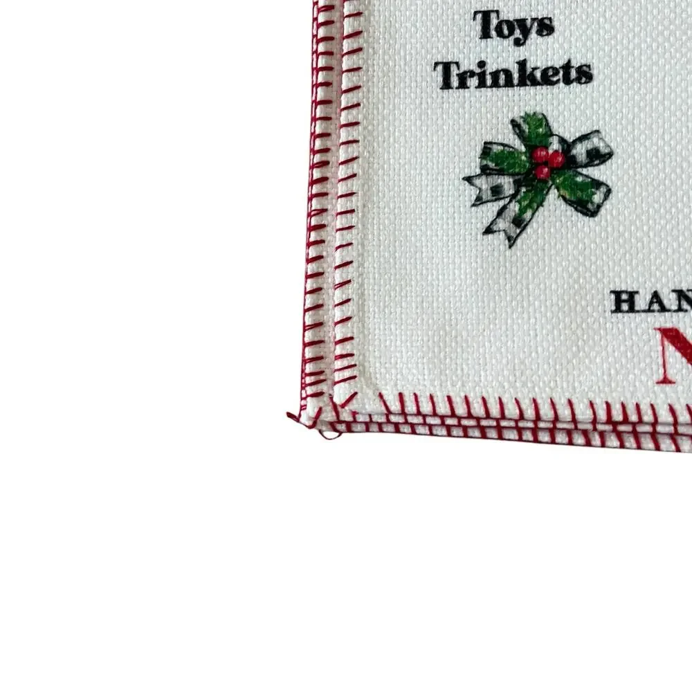 Lillian August Christmas SANTA CLAUS Placemat Set of 4 Holiday Decor 13x19 New